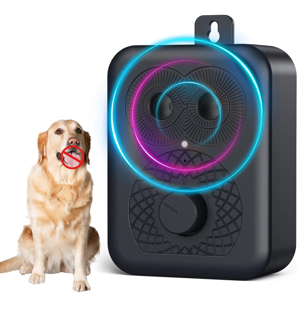 Anti Barking Device for Dogs Ultrasonic Dog Barking Control Devices Up to 33FT Range with 4 Modes Rechargeable Waterproof Bark Deterrent Box Dog Barking Silencer for Small Large Dogs Indoor Outdoor